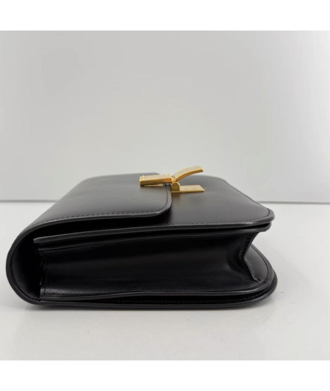 CELINE Черная кожаная сумка через плечо, фото 5