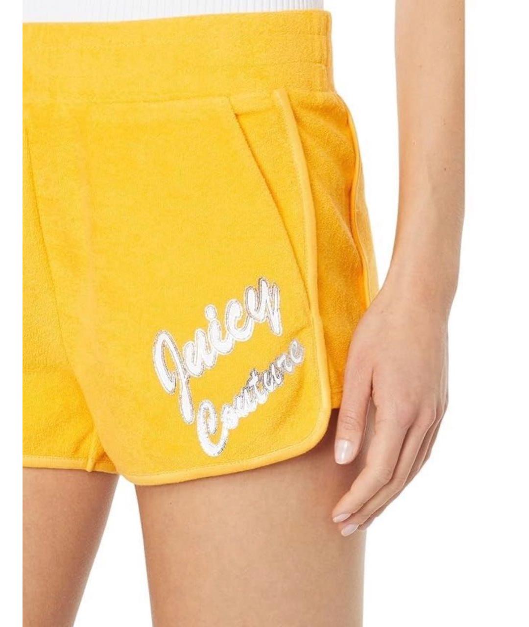 JUICY COUTURE Желтые хлопковые шорты, фото 6