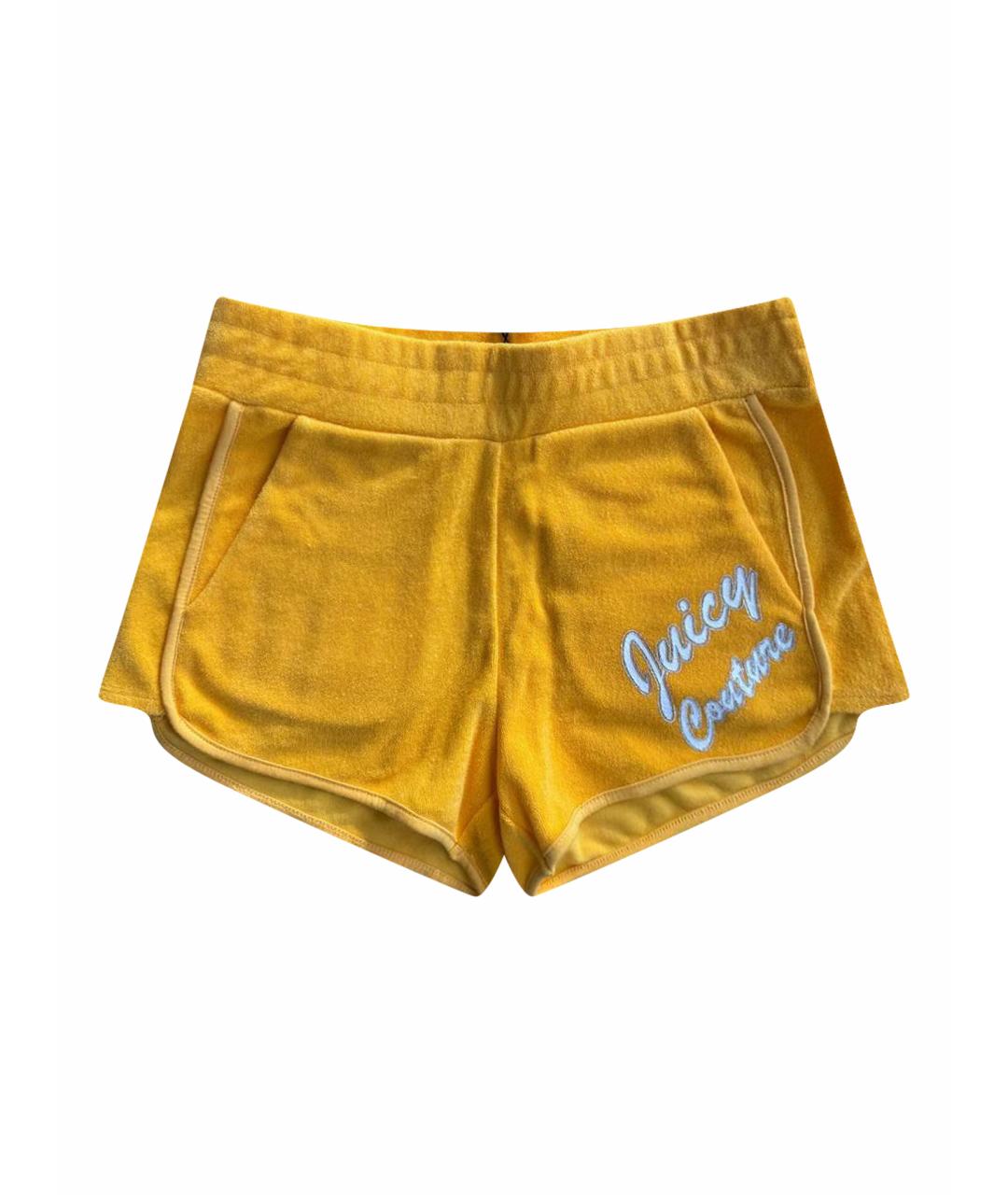 JUICY COUTURE Желтые хлопковые шорты, фото 1