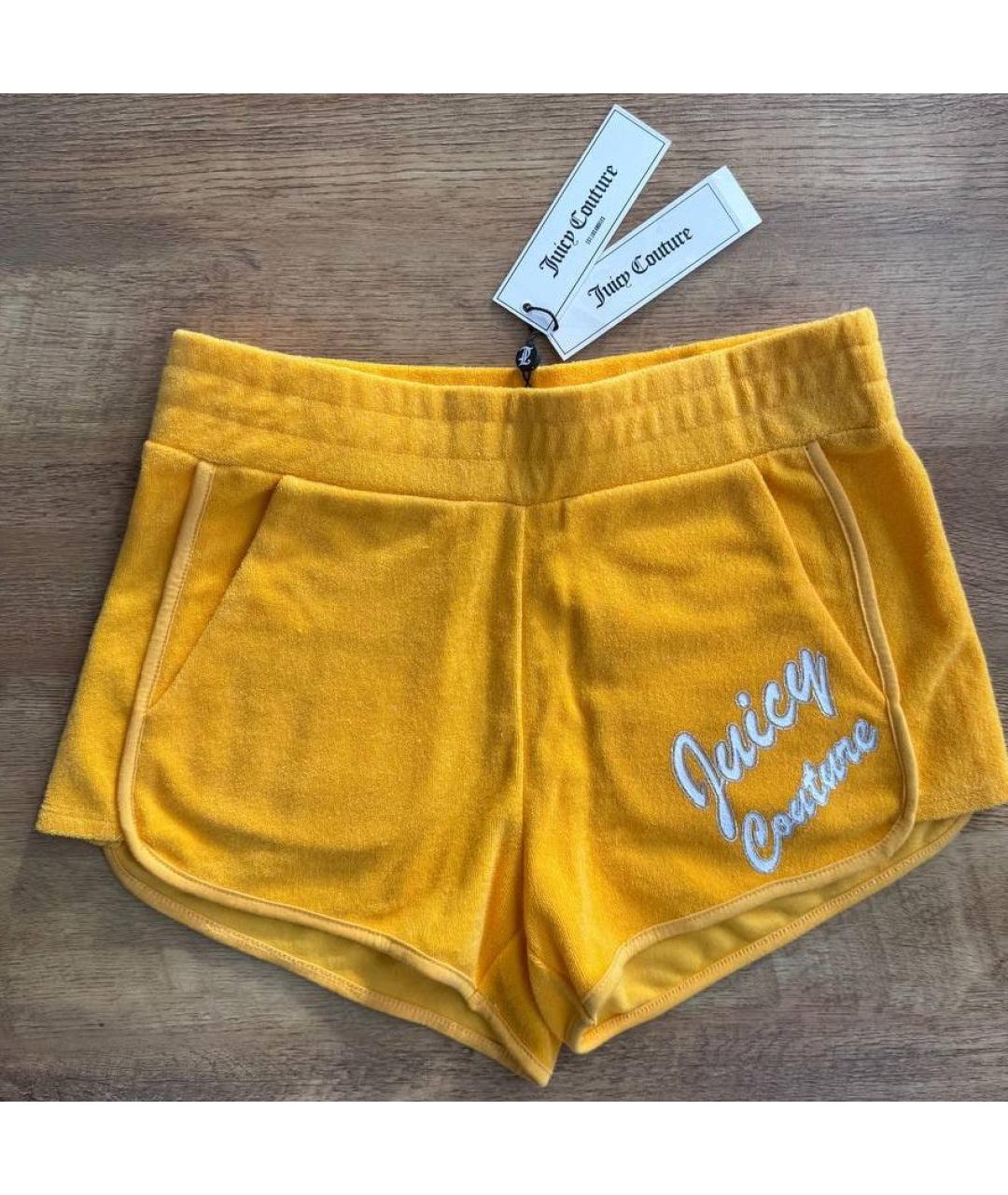 JUICY COUTURE Желтые хлопковые шорты, фото 9