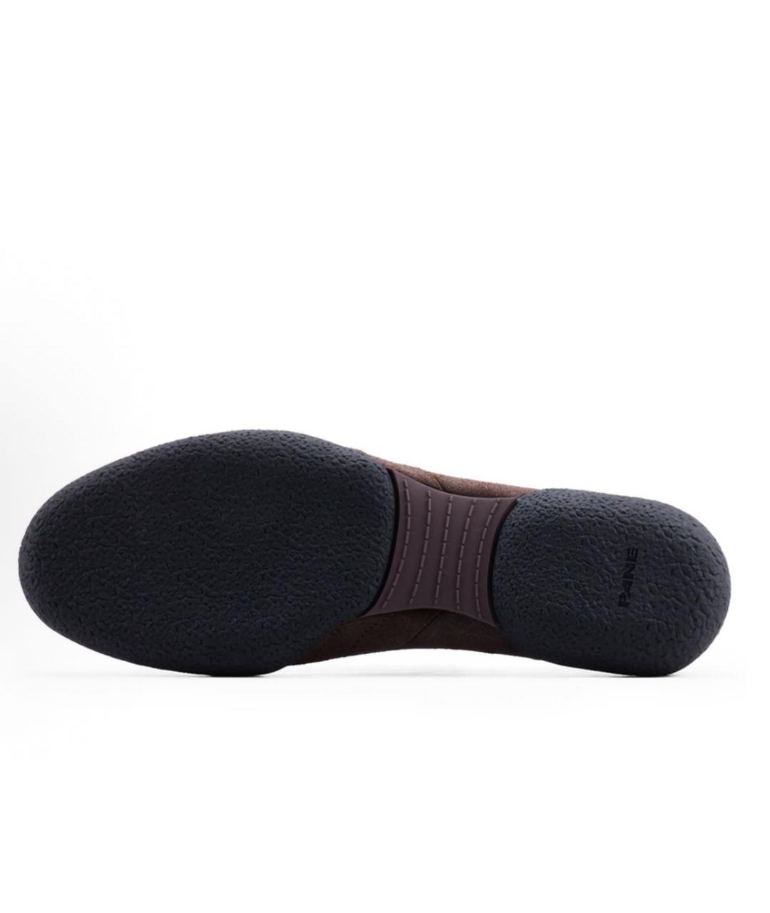 PANE Коричневые замшевые низкие кроссовки / кеды, фото 6