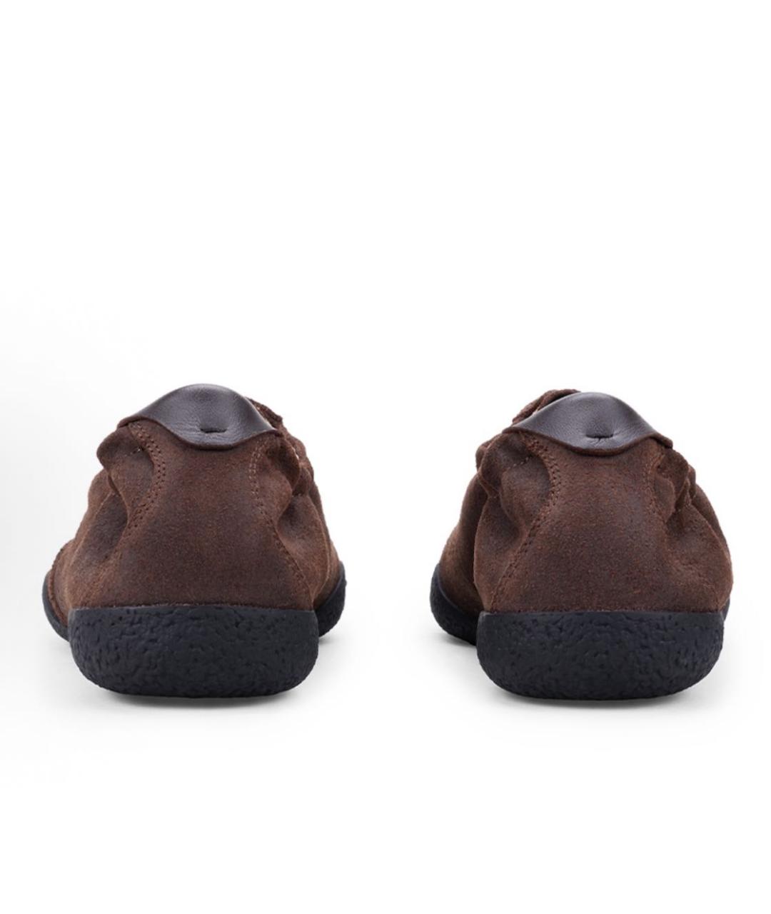 PANE Коричневые замшевые низкие кроссовки / кеды, фото 5