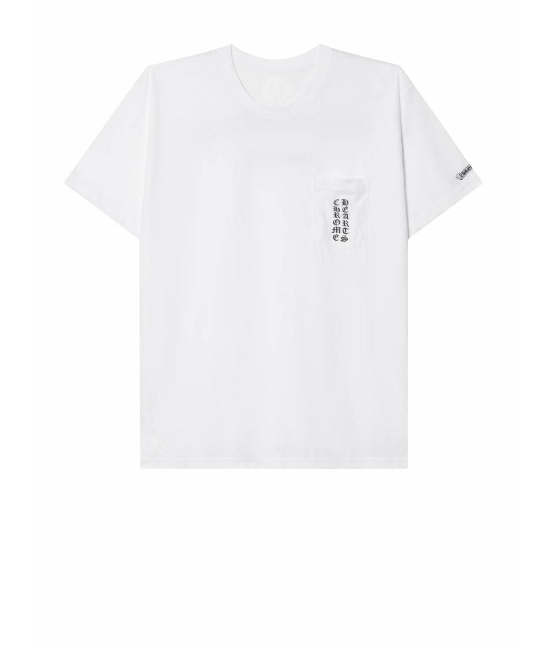 CHROME HEARTS Белая хлопковая футболка, фото 3