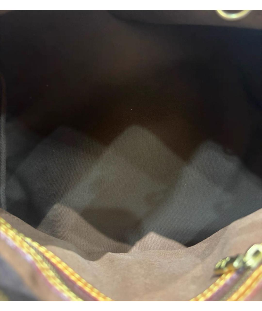 LOUIS VUITTON Коричневая сумка с короткими ручками, фото 7