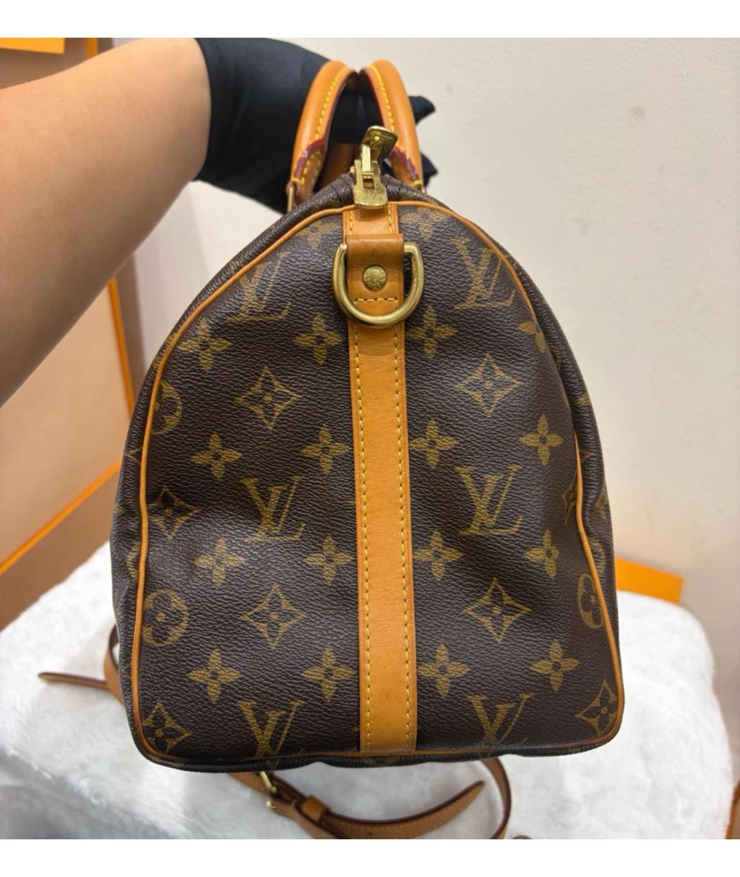 LOUIS VUITTON Коричневая сумка с короткими ручками, фото 5