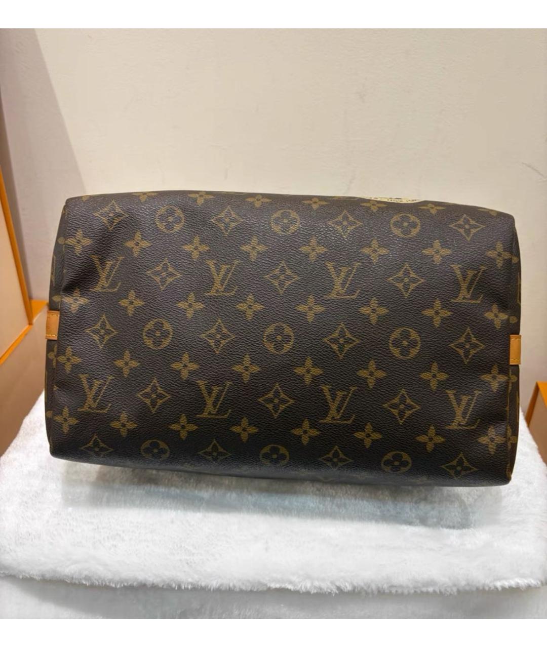 LOUIS VUITTON Коричневая сумка с короткими ручками, фото 4