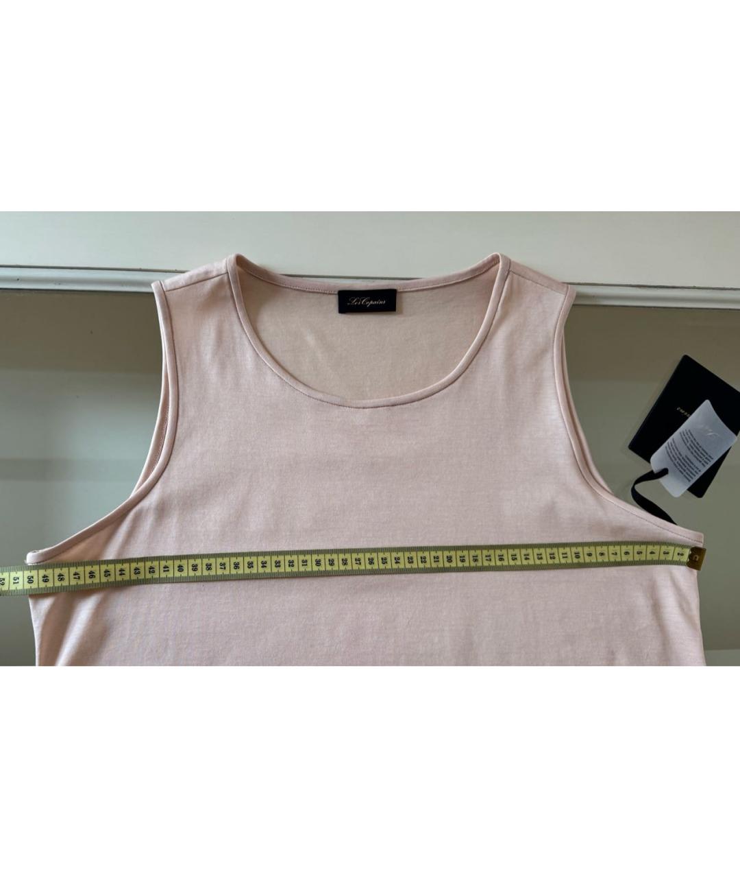 LES COPAINS Розовая хлопковая майка, фото 8