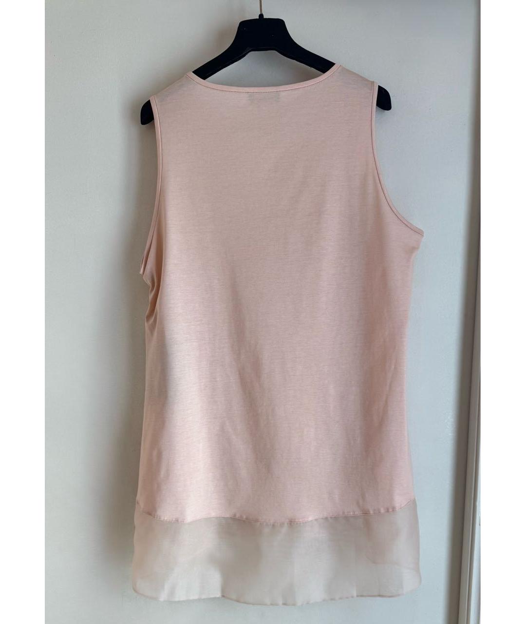 LES COPAINS Розовая хлопковая майка, фото 6