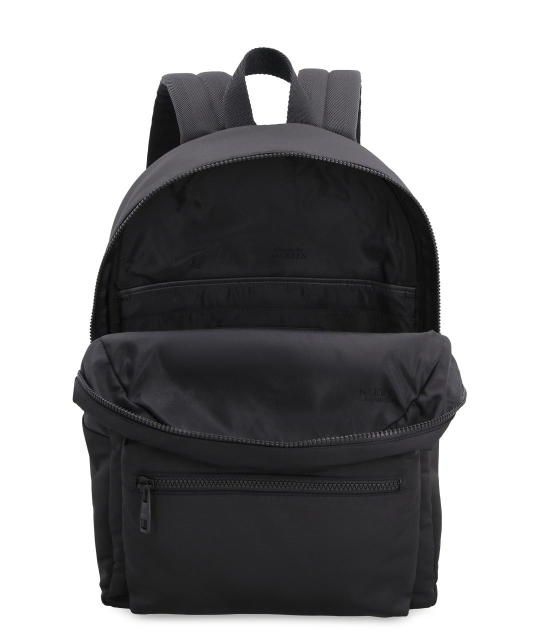 ALEXANDER MCQUEEN Черный синтетический рюкзак, фото 4