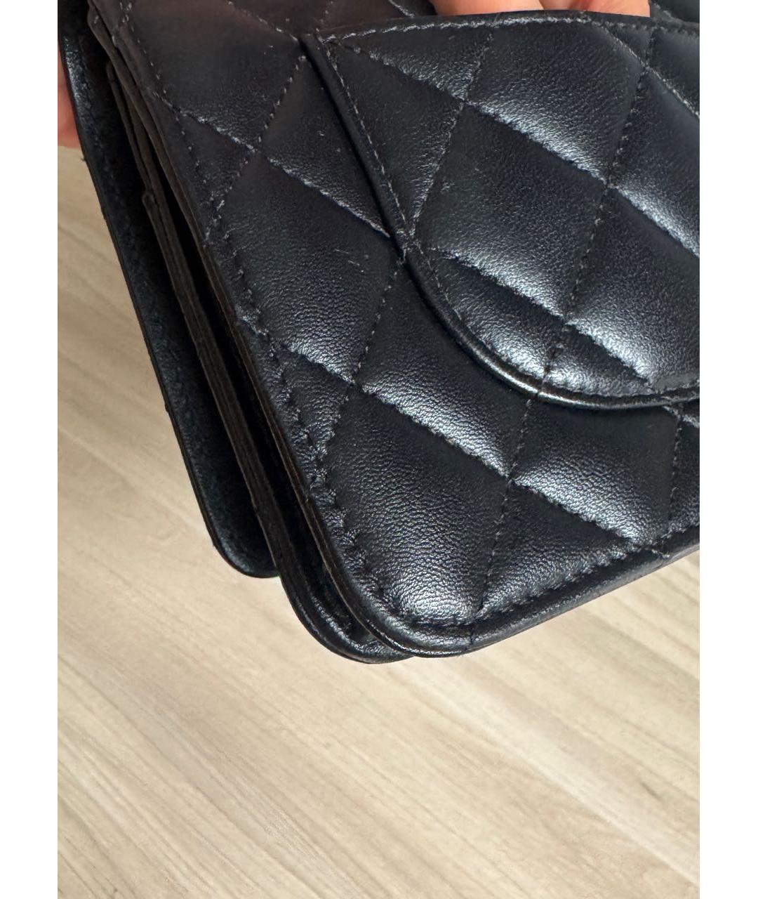 CHANEL Черная кожаная сумка через плечо, фото 5