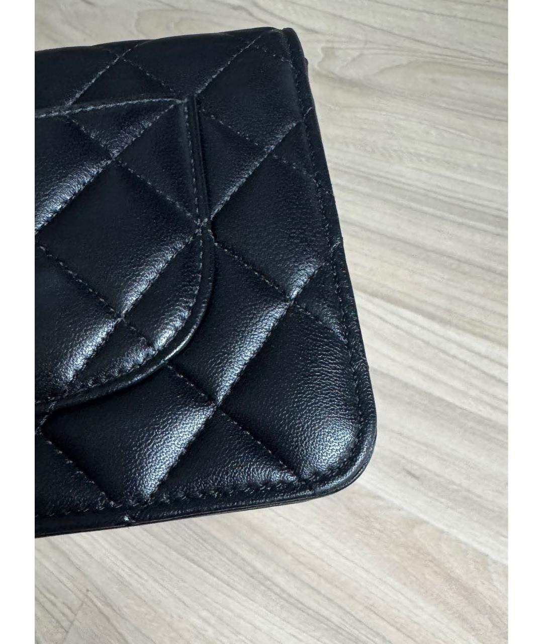CHANEL Черная кожаная сумка через плечо, фото 6