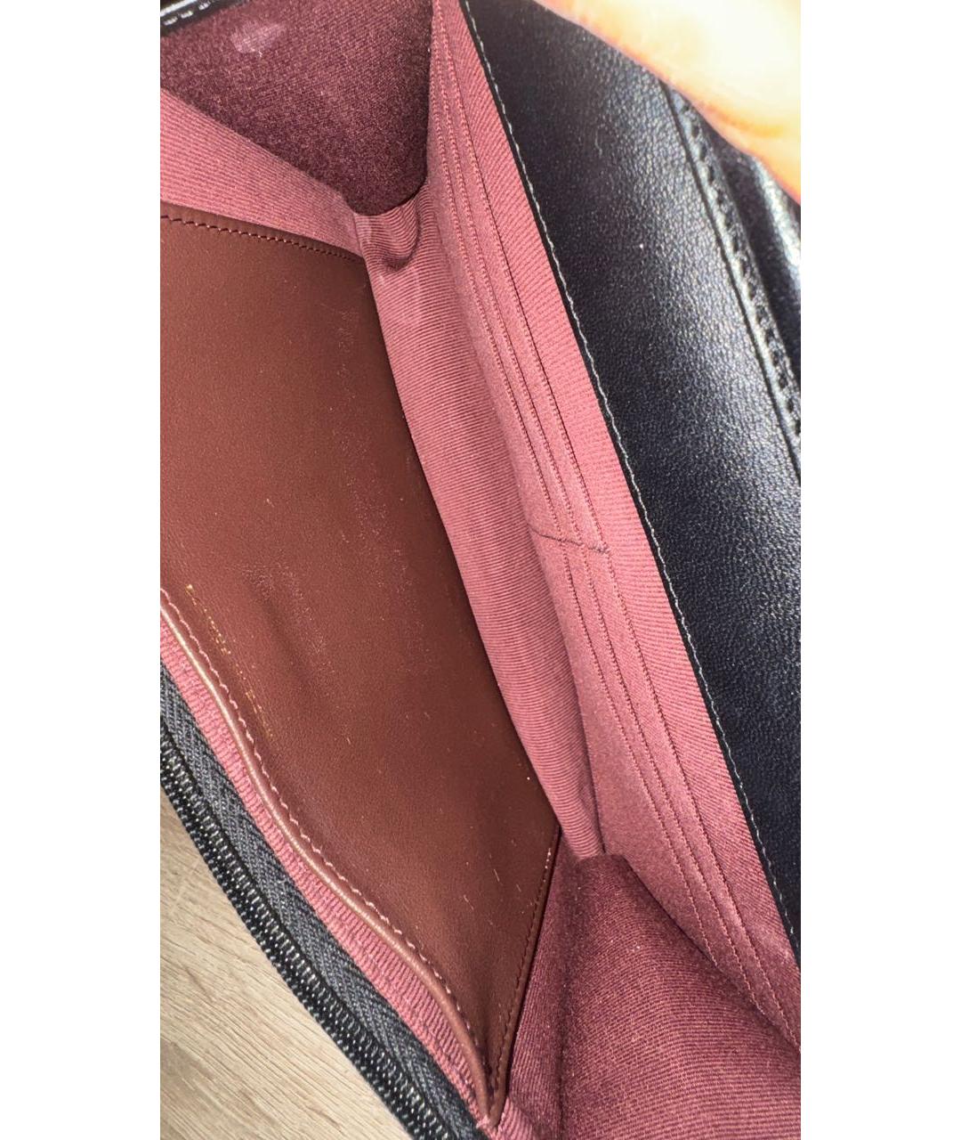 CHANEL Черная кожаная сумка через плечо, фото 8