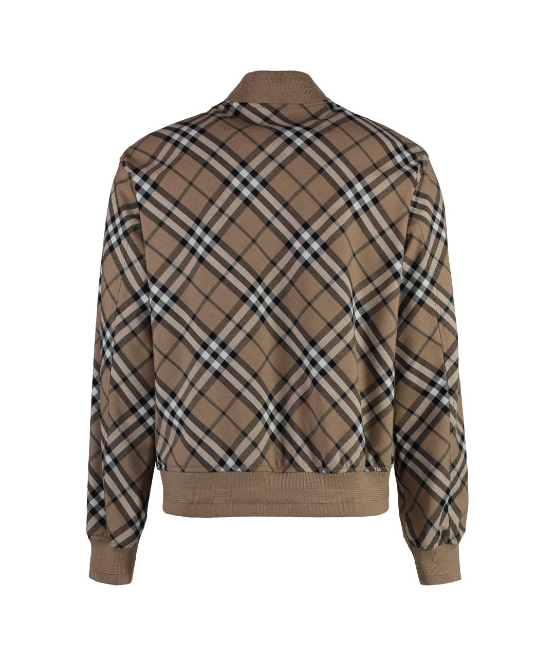 BURBERRY Бежевая полиэстеровая куртка, фото 2