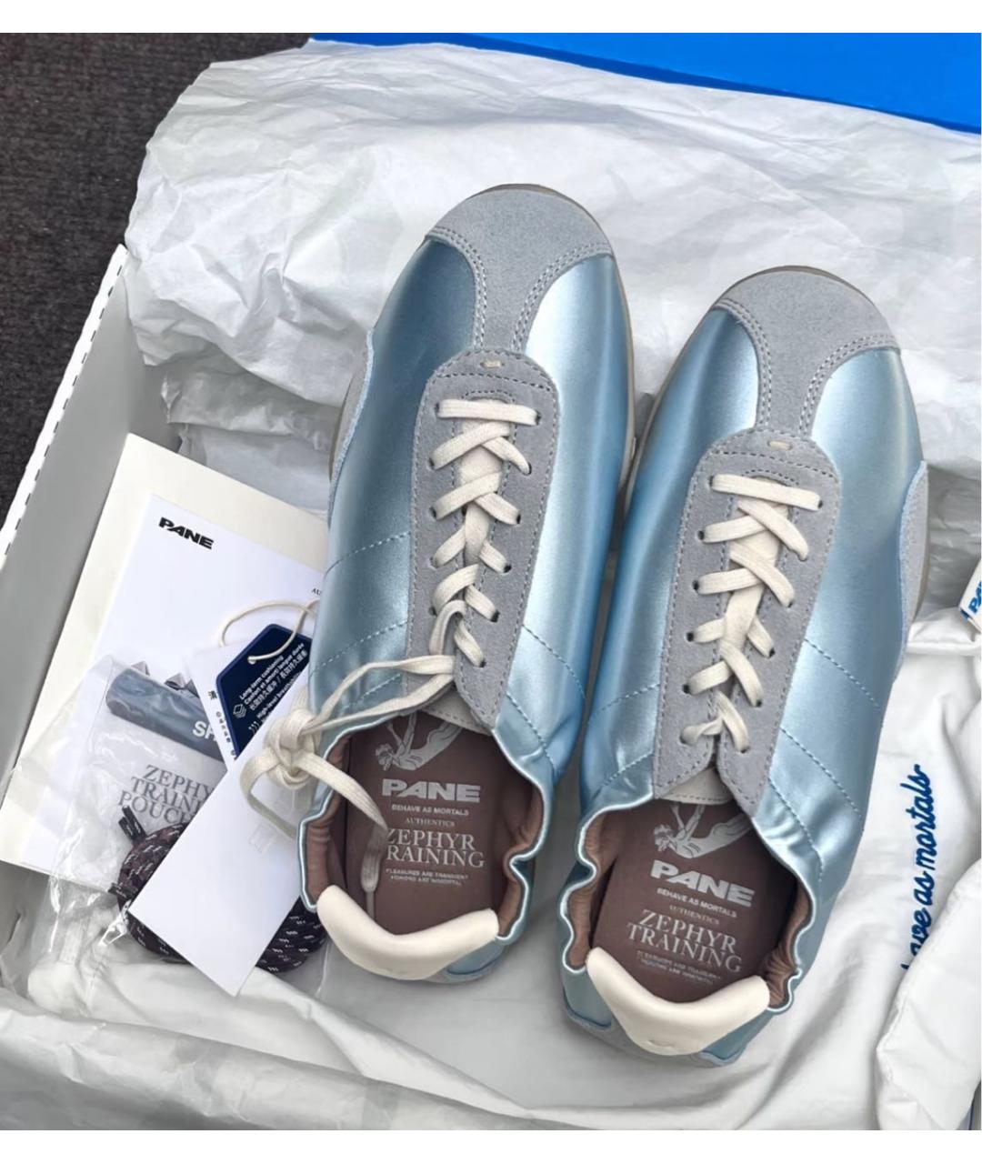 PANE Голубые низкие кроссовки / кеды, фото 7