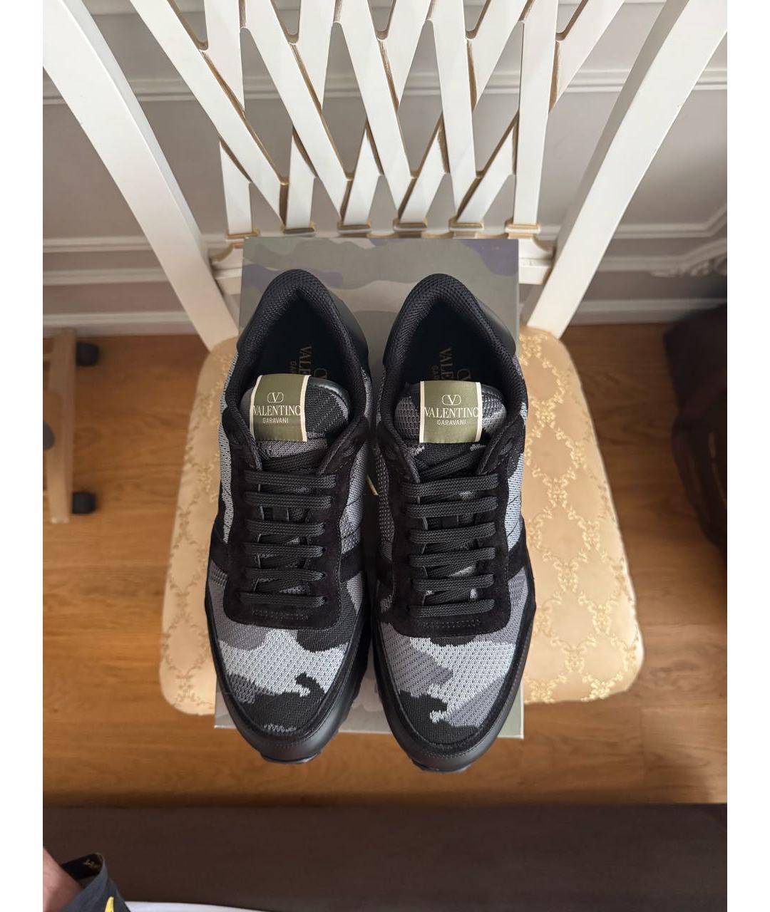 VALENTINO Мульти текстильные низкие кроссовки / кеды, фото 3