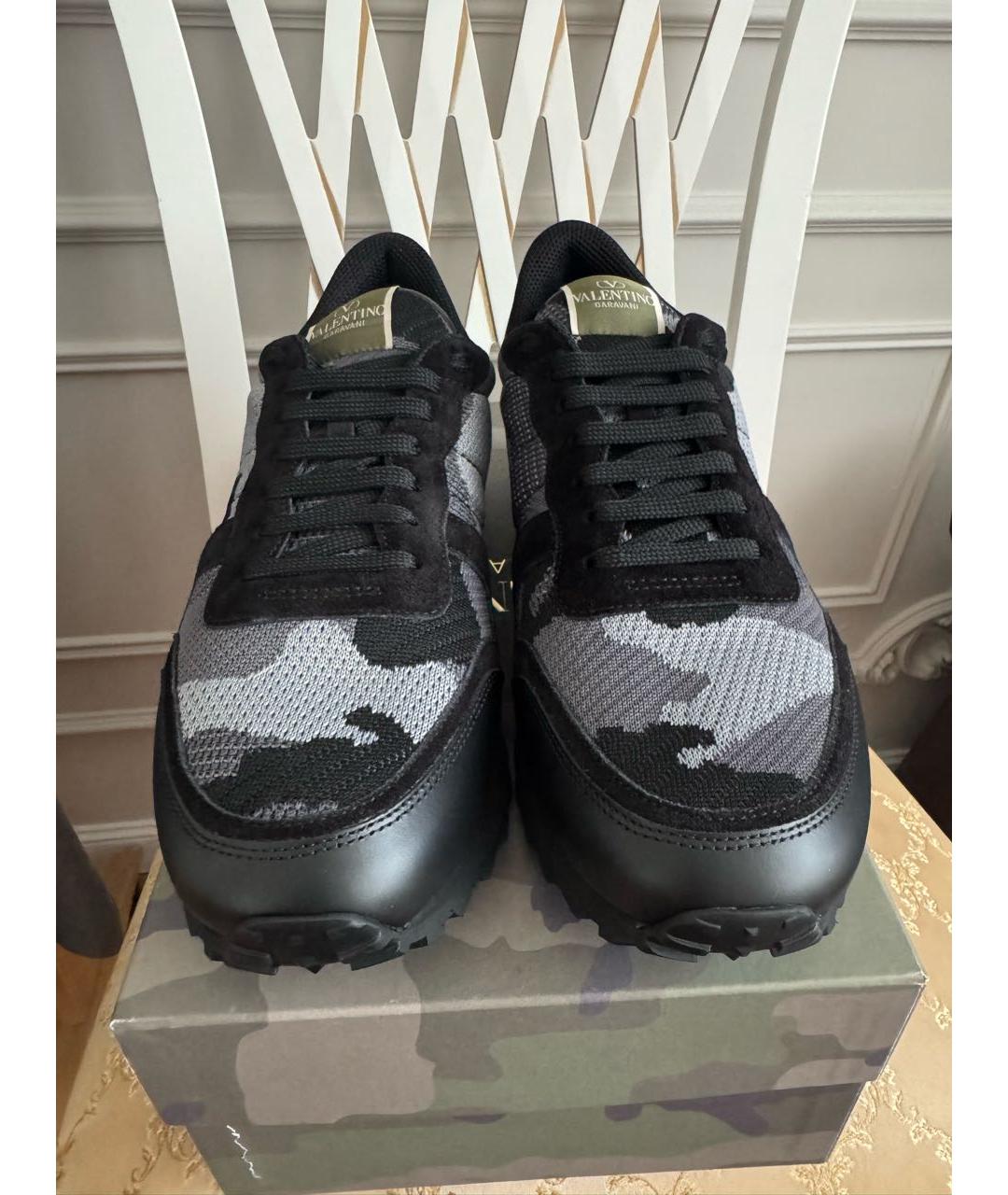 VALENTINO Мульти текстильные низкие кроссовки / кеды, фото 2
