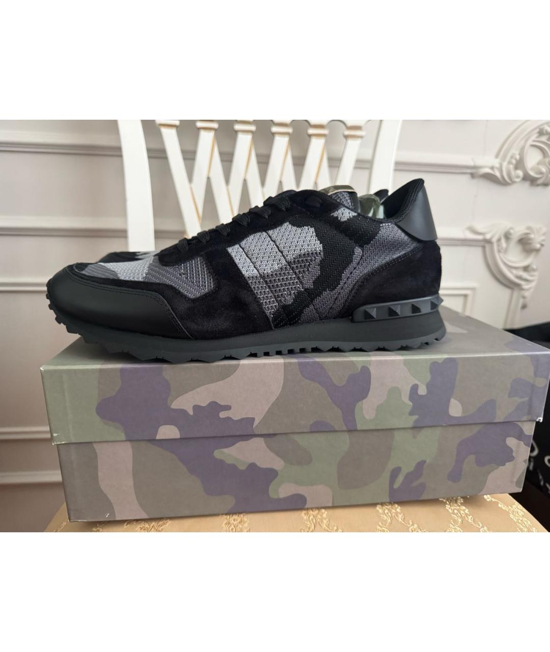 VALENTINO Мульти текстильные низкие кроссовки / кеды, фото 5