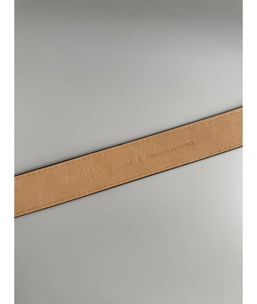 MICHAEL KORS Бежевый ремень, фото 4