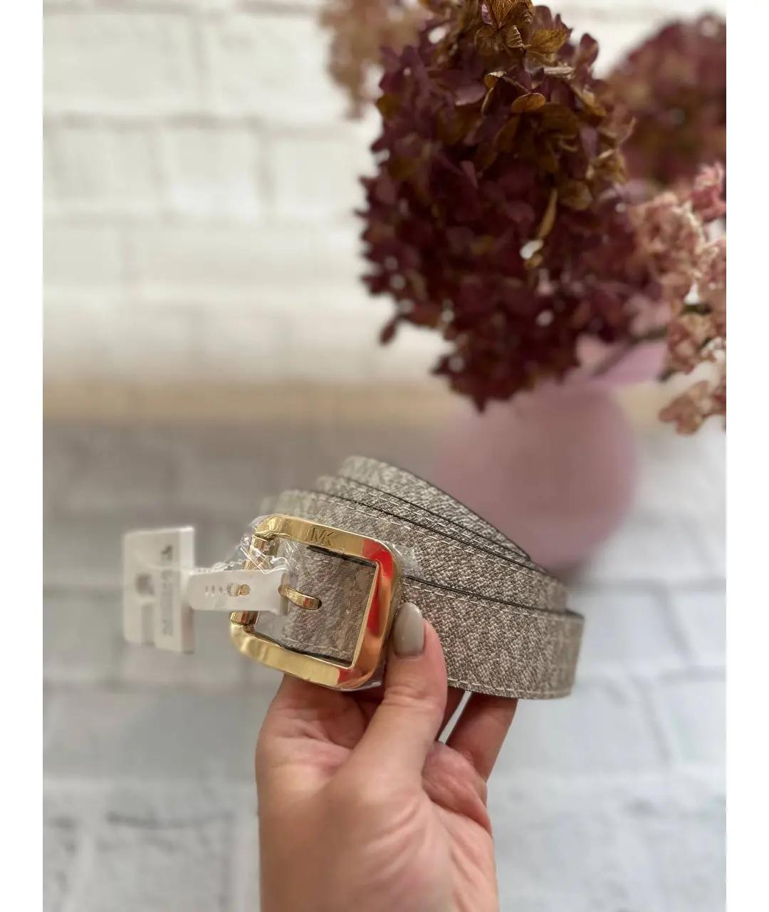 MICHAEL KORS Бежевый ремень, фото 2