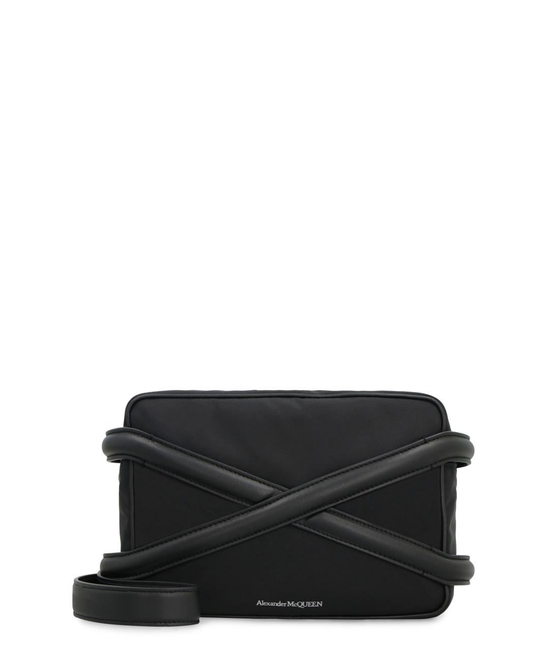 ALEXANDER MCQUEEN Черная синтетическая сумка на плечо, фото 1