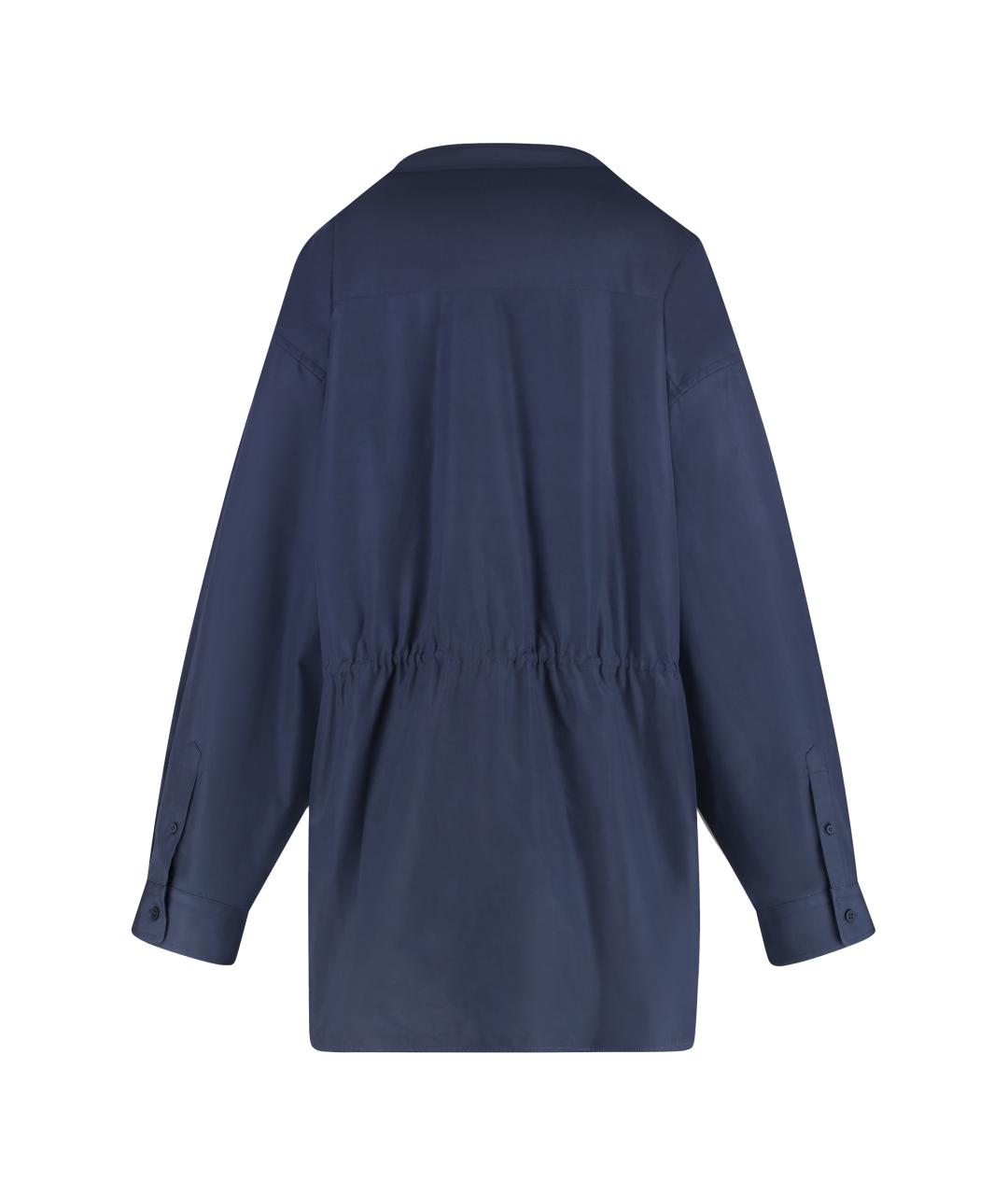 BALENCIAGA Синее хлопковое платье, фото 2