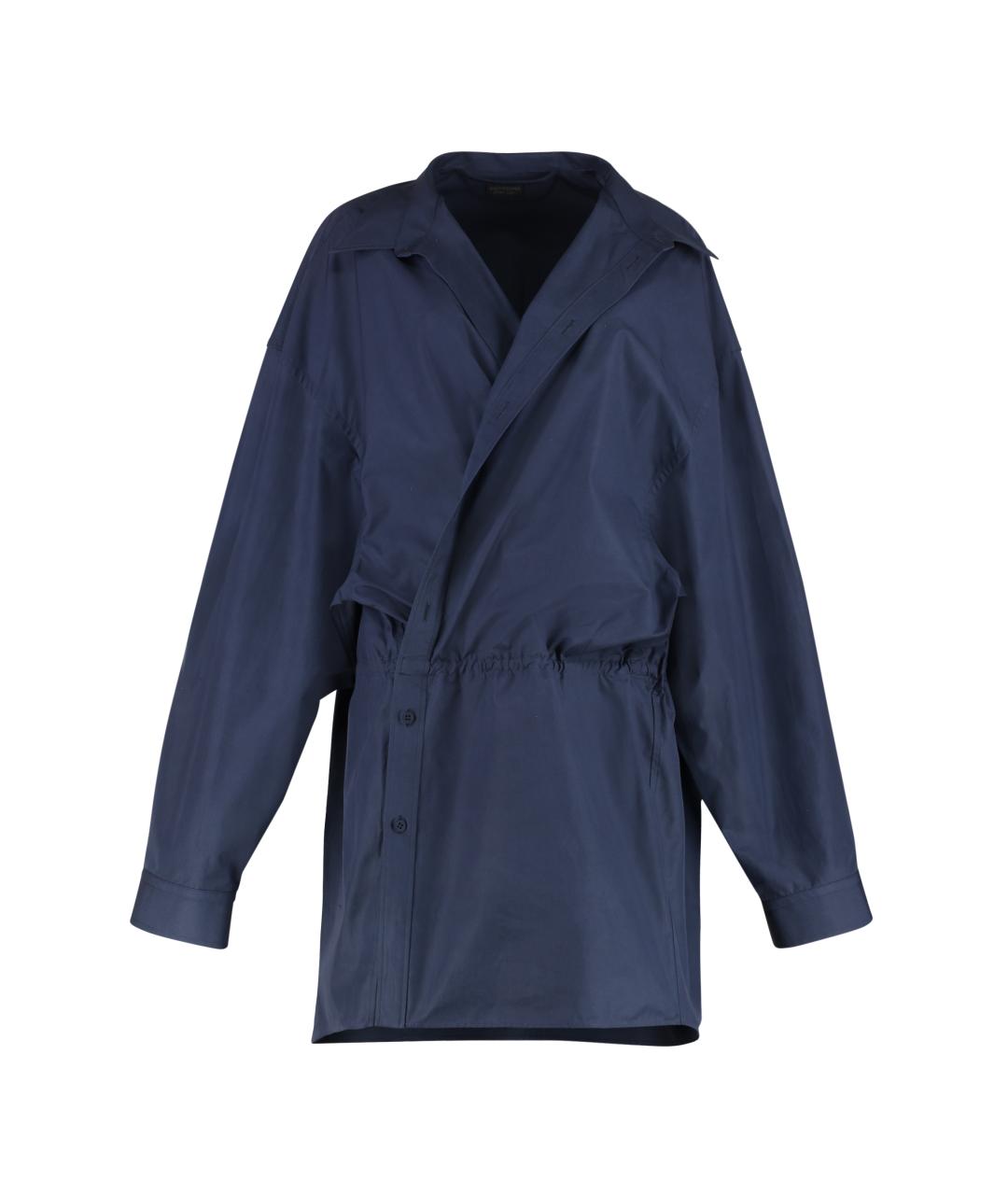 BALENCIAGA Синее хлопковое платье, фото 1