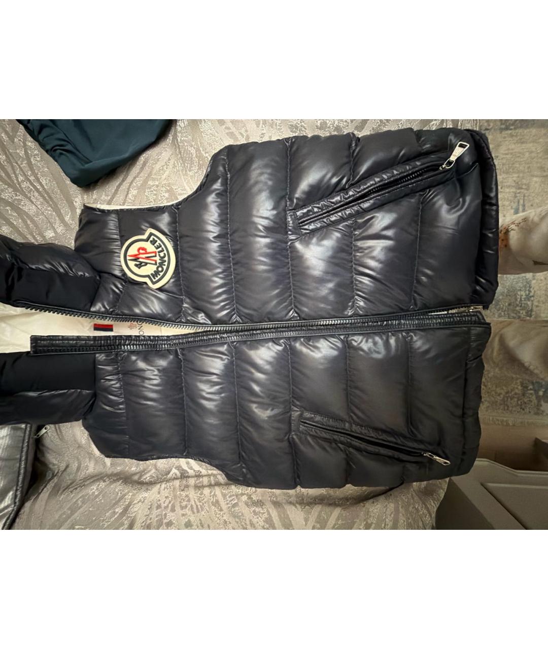 MONCLER KIDS Темно-синий жакет / жилет, фото 4