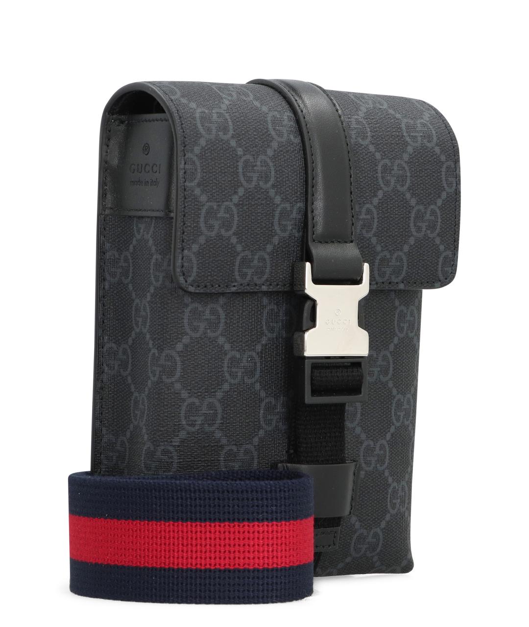 GUCCI Черная синтетическая сумка на плечо, фото 2