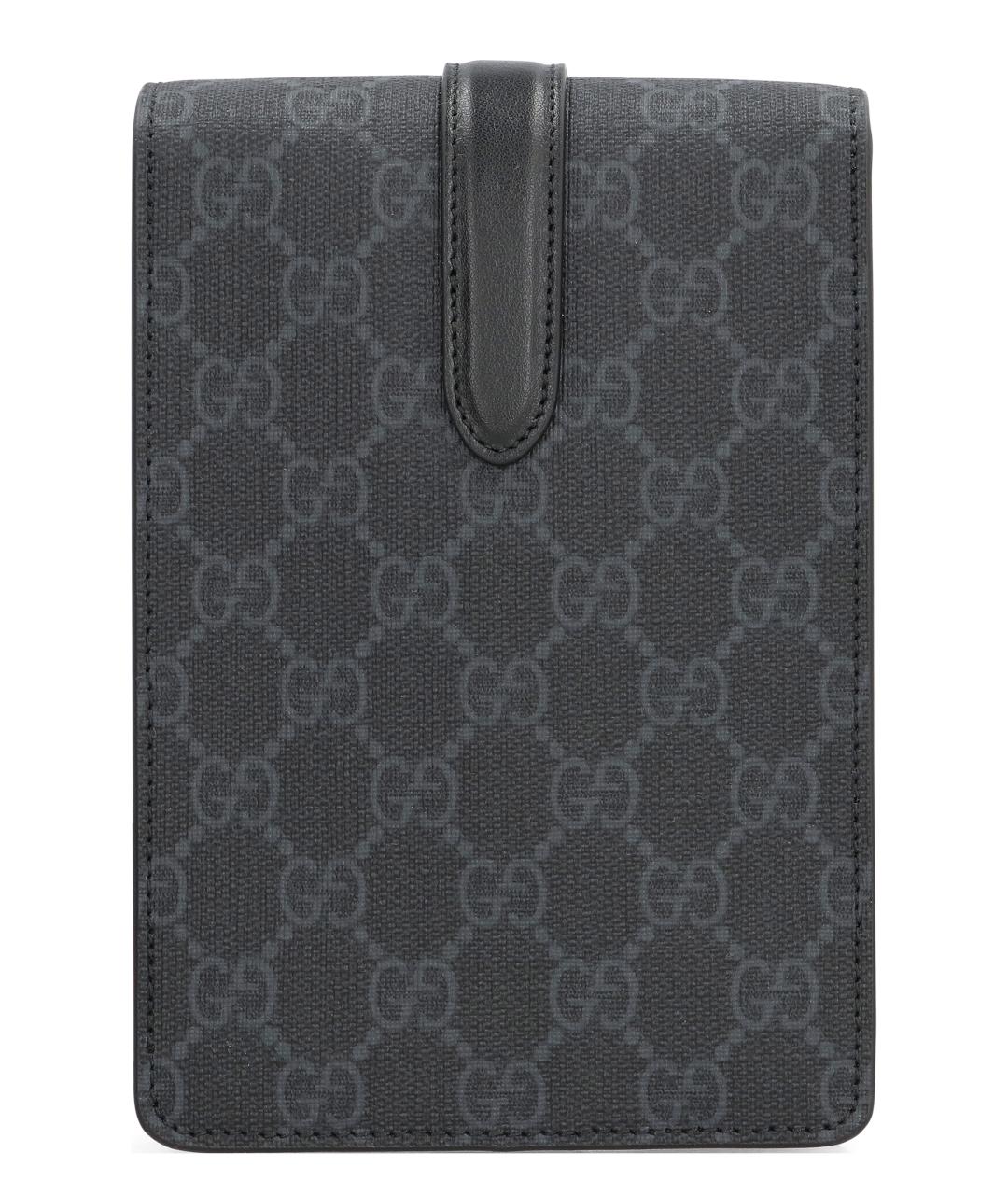 GUCCI Черная синтетическая сумка на плечо, фото 3