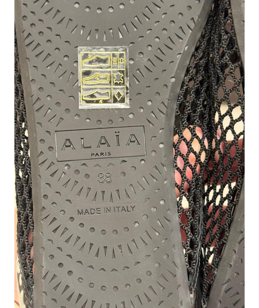 ALAIA Черные сабо из лакированной кожи, фото 7