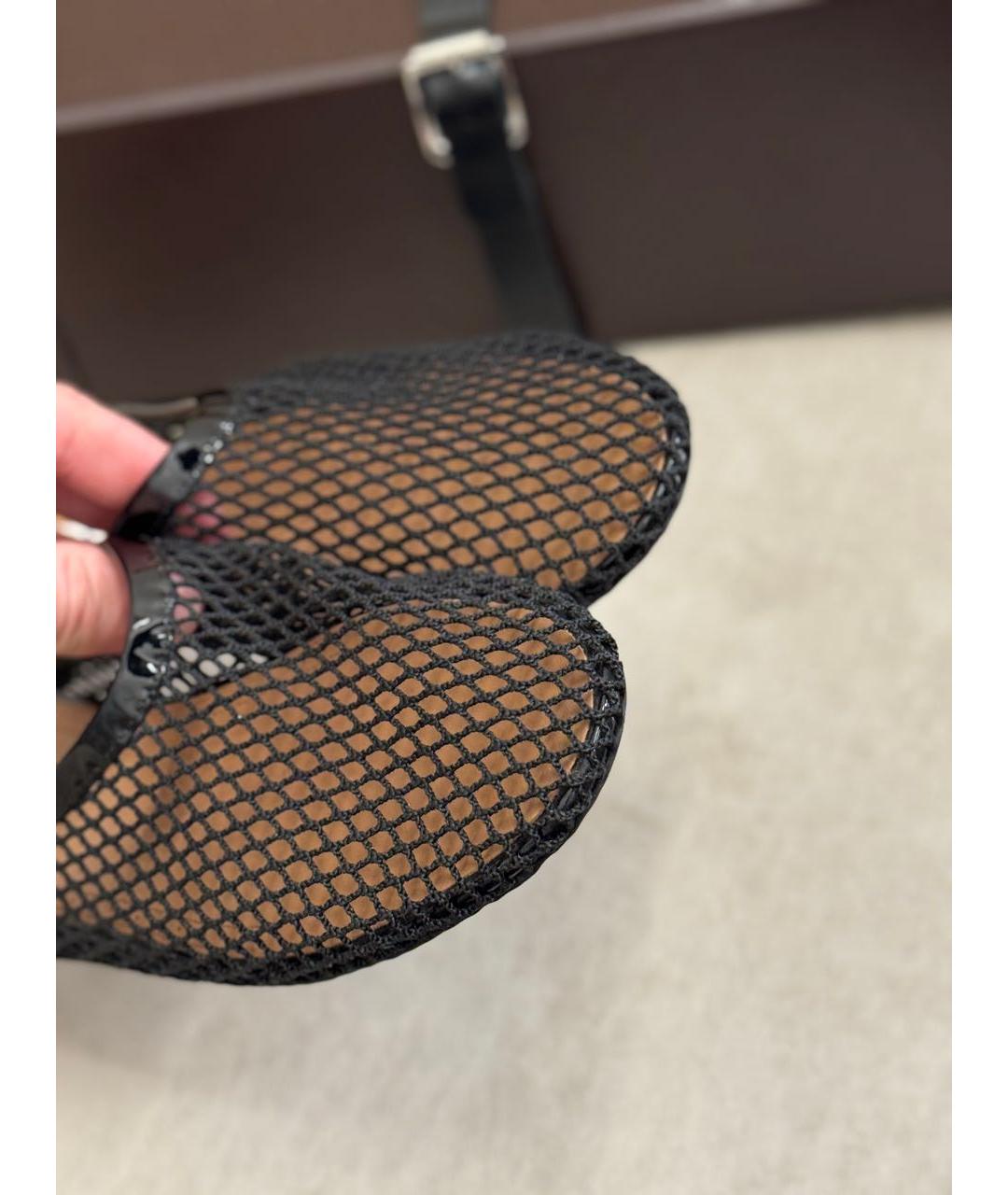 ALAIA Черные сабо из лакированной кожи, фото 5