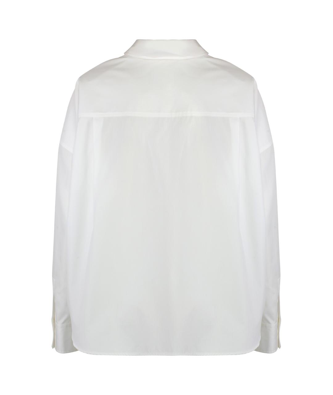 WEEKEND MAX MARA Белая хлопковая рубашка, фото 2