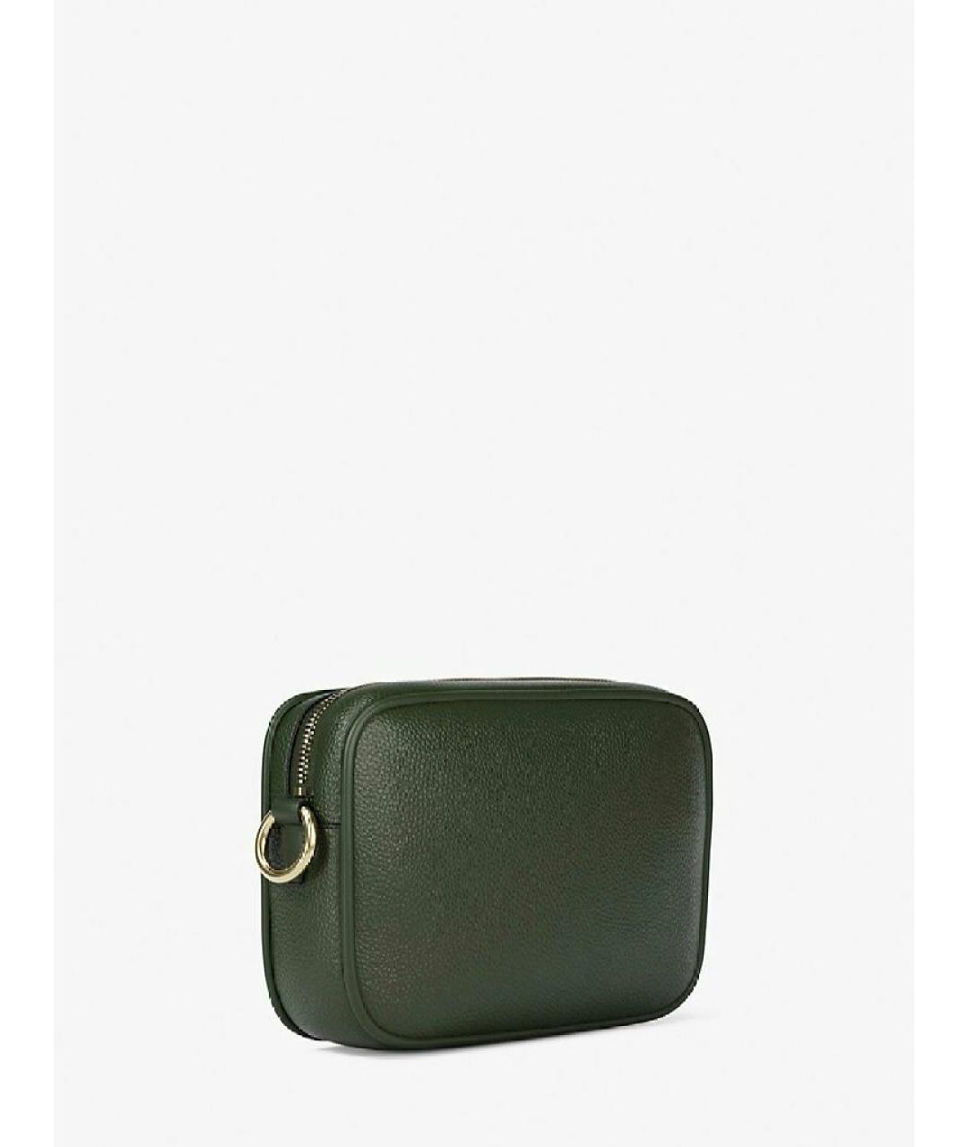 MICHAEL KORS Зеленая кожаная сумка через плечо, фото 3