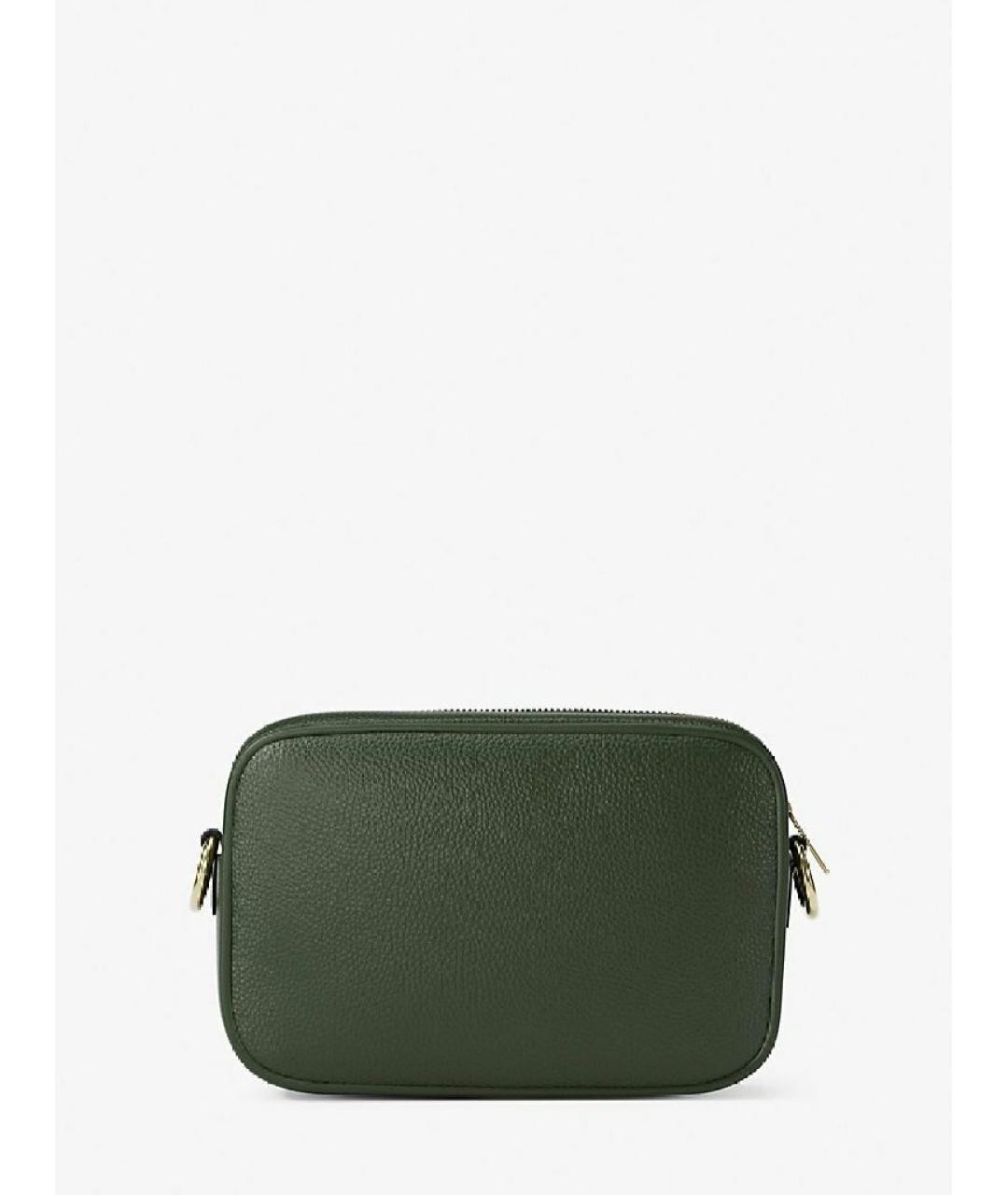 MICHAEL KORS Зеленая кожаная сумка через плечо, фото 2