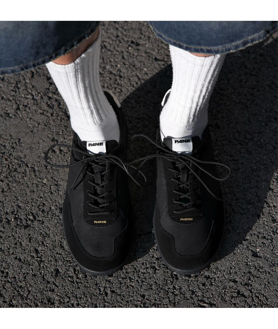 PANE Черные низкие кроссовки / кеды, фото 6