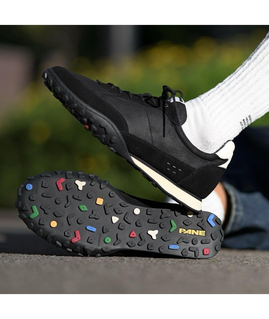 PANE Черные низкие кроссовки / кеды, фото 7