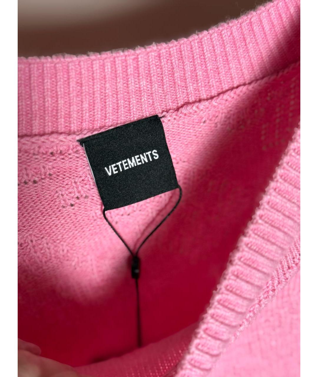 VETEMENTS Розовый джемпер / свитер, фото 3