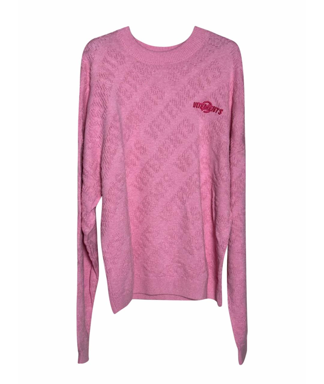 VETEMENTS Розовый джемпер / свитер, фото 1