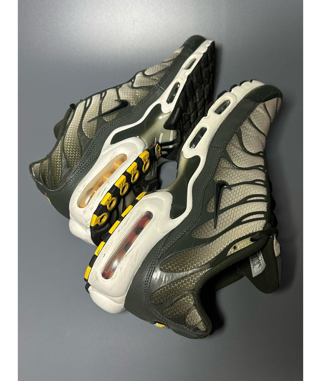 NIKE Зеленые синтетические низкие кроссовки / кеды, фото 7