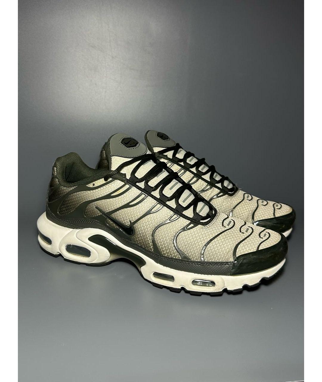 NIKE Зеленые синтетические низкие кроссовки / кеды, фото 6