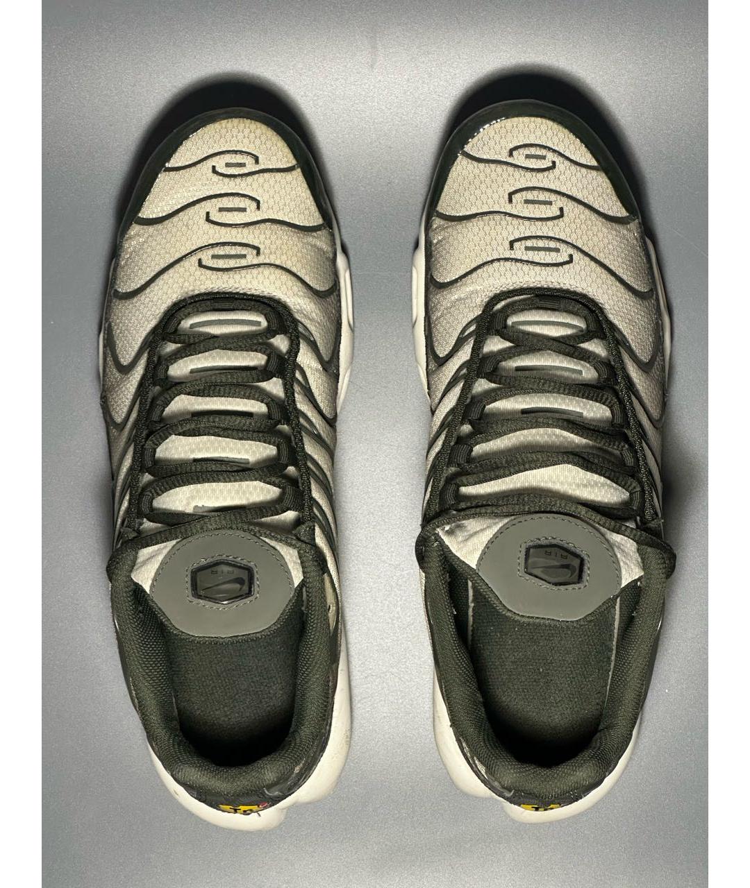 NIKE Зеленые синтетические низкие кроссовки / кеды, фото 3