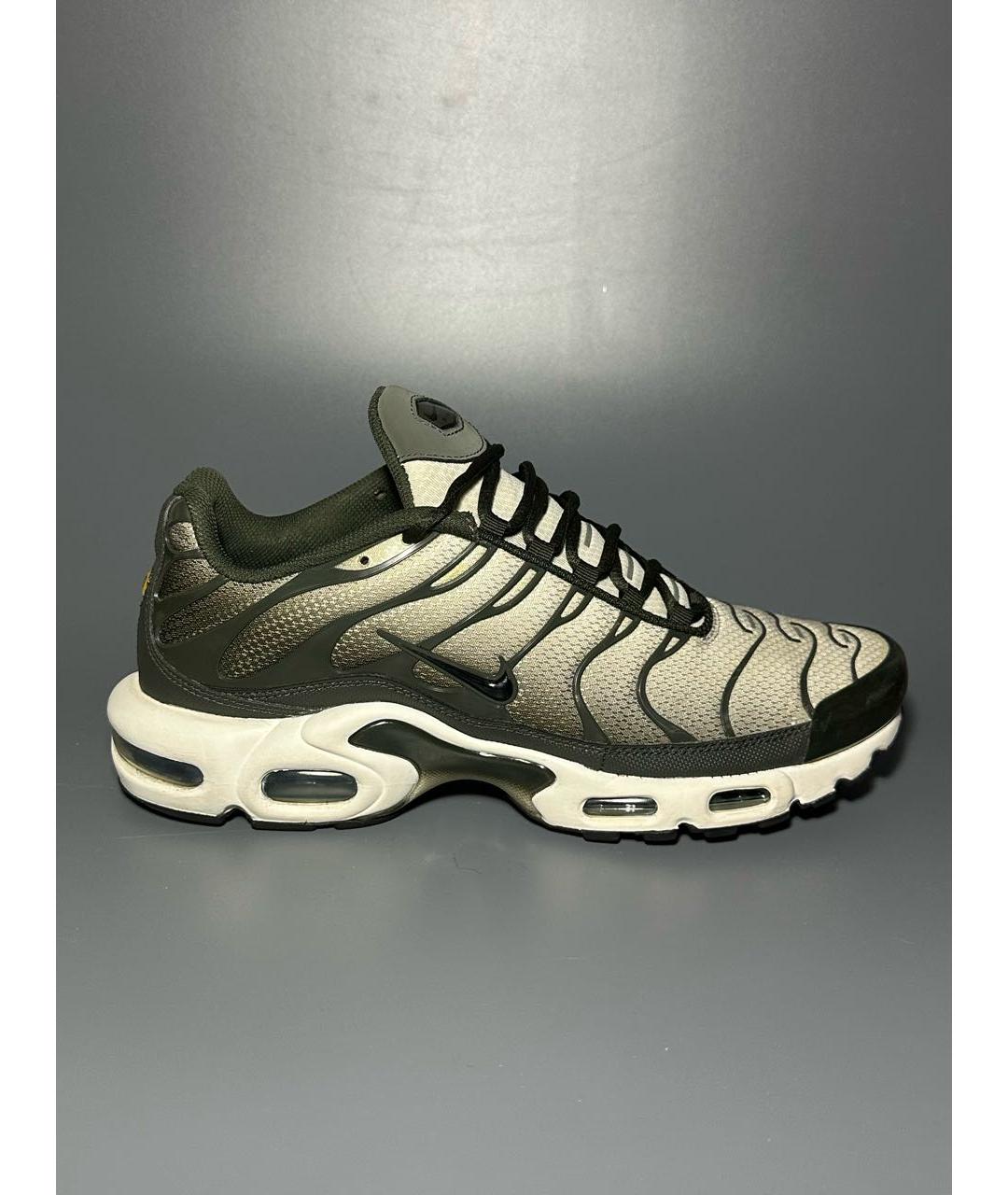 NIKE Зеленые синтетические низкие кроссовки / кеды, фото 9