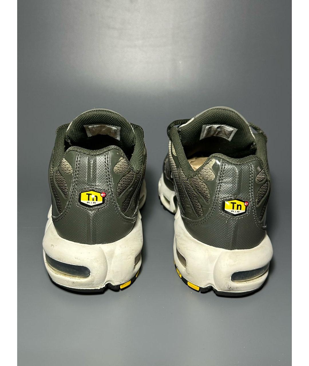 NIKE Зеленые синтетические низкие кроссовки / кеды, фото 4