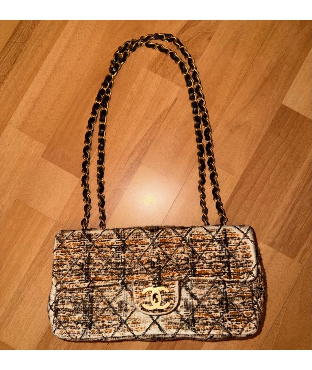 CHANEL Мульти шерстяная сумка через плечо, фото 9