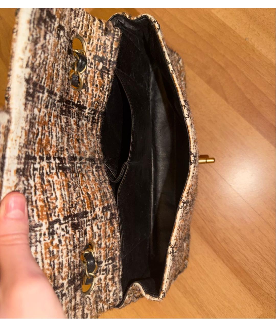CHANEL Мульти шерстяная сумка через плечо, фото 6