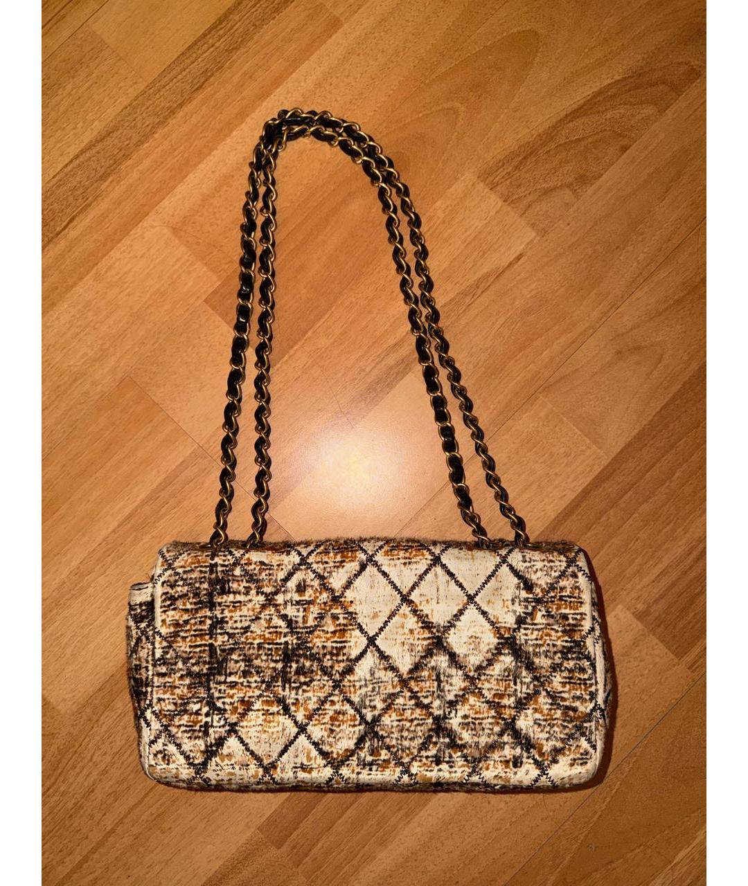 CHANEL Мульти шерстяная сумка через плечо, фото 3