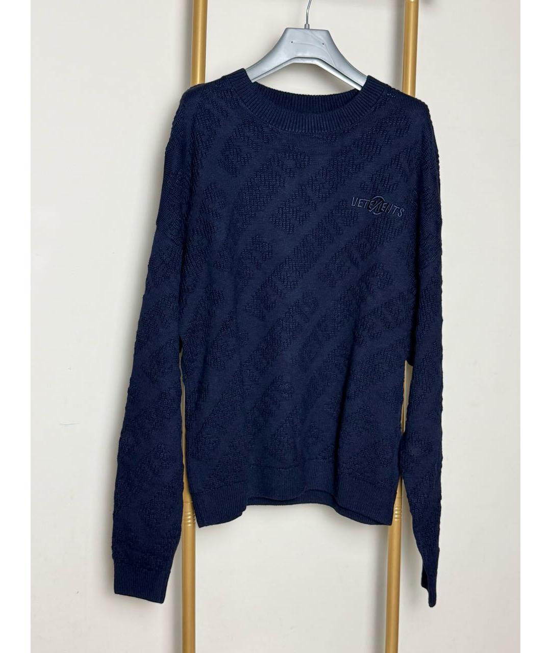VETEMENTS Темно-синий джемпер / свитер, фото 6