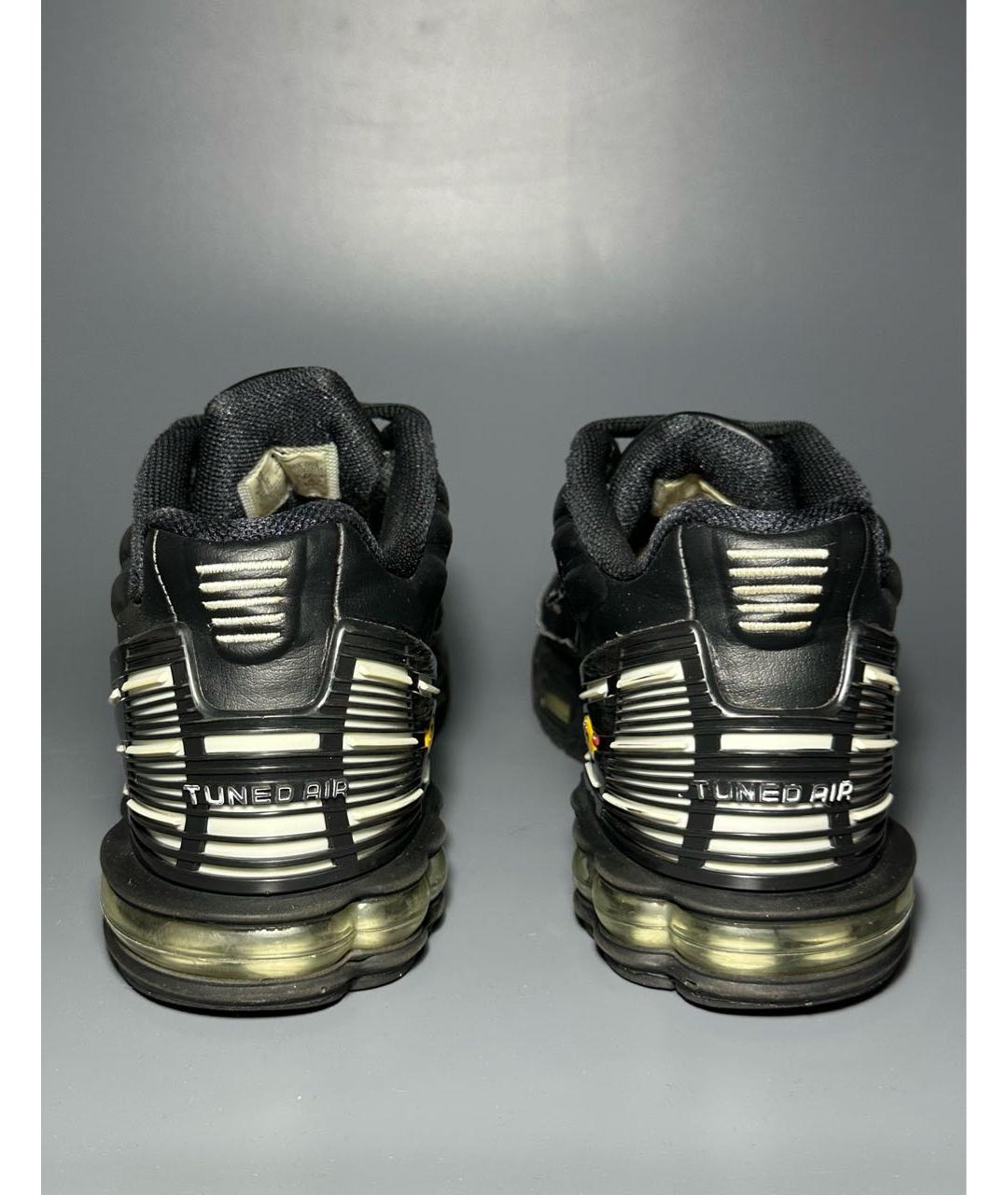 NIKE Черные синтетические низкие кроссовки / кеды, фото 4