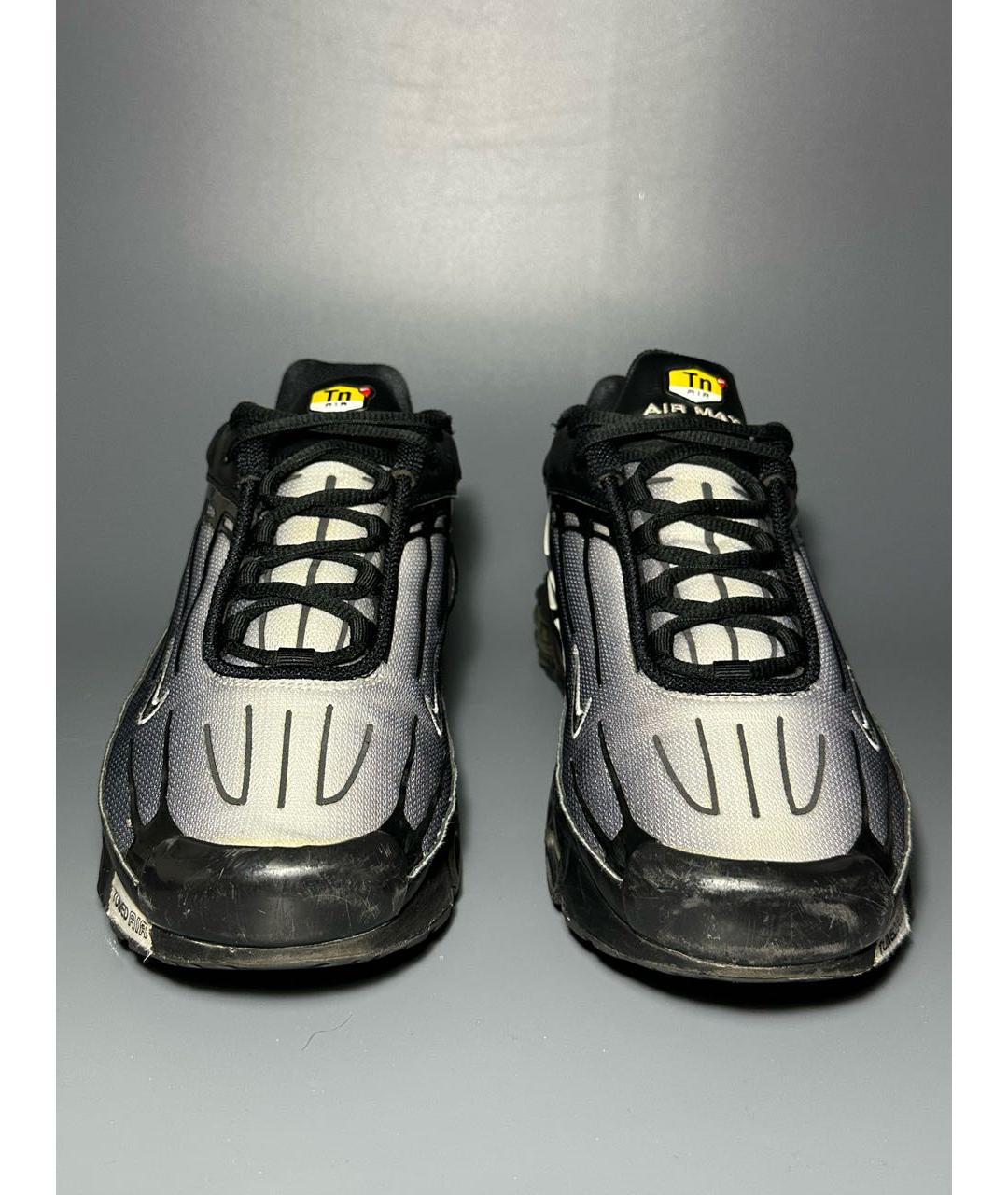 NIKE Черные синтетические низкие кроссовки / кеды, фото 2