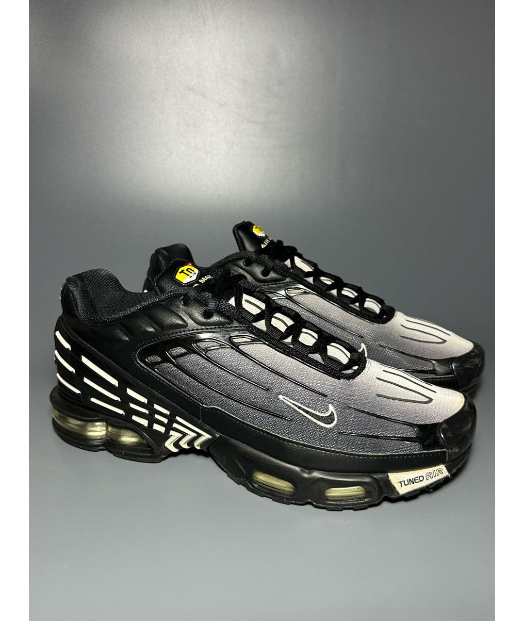 NIKE Черные синтетические низкие кроссовки / кеды, фото 6